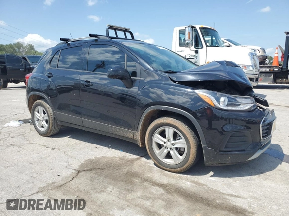 2021 Chevrolet Trax LT with VIN KL7CJLSM0MB368665, listed as a Copart auction lot 63874815 with Not provided miles and Salvage title. Bid and sale history available at DreamBid. Image 4.
