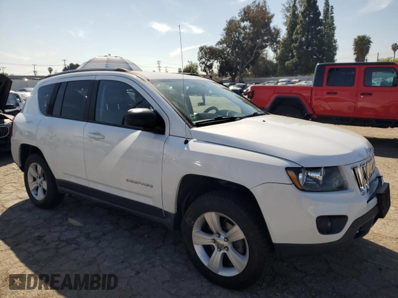 2016 Jeep Compass Sport with VIN 1C4NJDBB4GD511836, listed as a Copart auction lot 49989595 with 106,850 mi miles and Salvage Title. Bid and sale history available at carsss.com. Image 4.