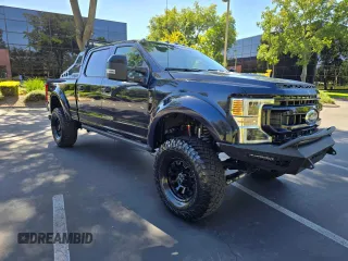 2021 Ford Super Duty F-250 SRW XL with VIN 1FT8W2BT1MED24569, listed as a Copart auction lot 50447075 with 21,016 mi miles and Salvage Title. Bid and sale history available at carsss.com. Image 1.