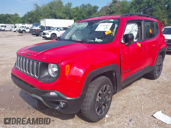 2023 Jeep Renegade Upland with VIN ZACNJDB10PPP69468, listed as a IAAI auction lot 42702802 with Not provided miles and . Bid and sale history available at DreamBid. Image 16.