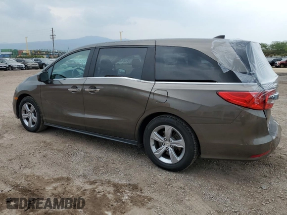 2018 Honda Odyssey EX with VIN 5FNRL6H5XJB069136, listed as a Copart auction lot 51873105 with 43,205 mi miles and Salvage title. Bid and sale history available at DreamBid. Image 2.