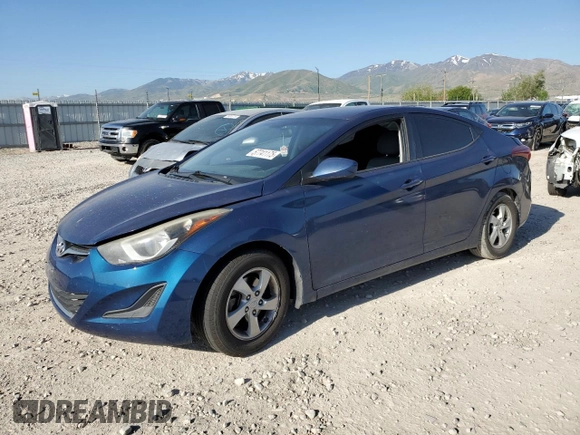 2014 Hyundai Elantra SE z VIN KMHDH4AE4EU190781, wystawiony jako Copart lot #57741175 z przebiegiem 147 410 mil mil oraz Szkoda całkowita • Salvage title. Historia ofert i sprzedaży dostępna na DreamBid. Obrazek 1.