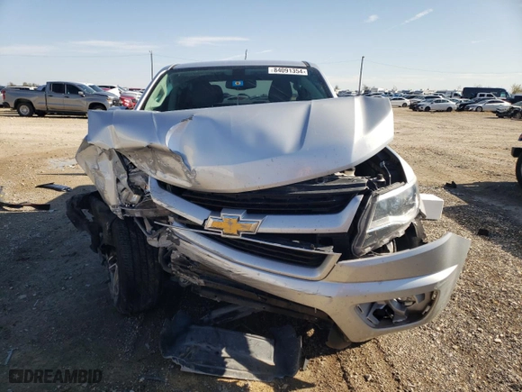 2020 Chevrolet Colorado 2WD Work Truck with VIN 1GCGSBEN3L1211037, listed as a Copart auction lot 84091354 with 61,302 mi miles and Salvage Title. Bid and sale history available at carsss.com. Image 5.