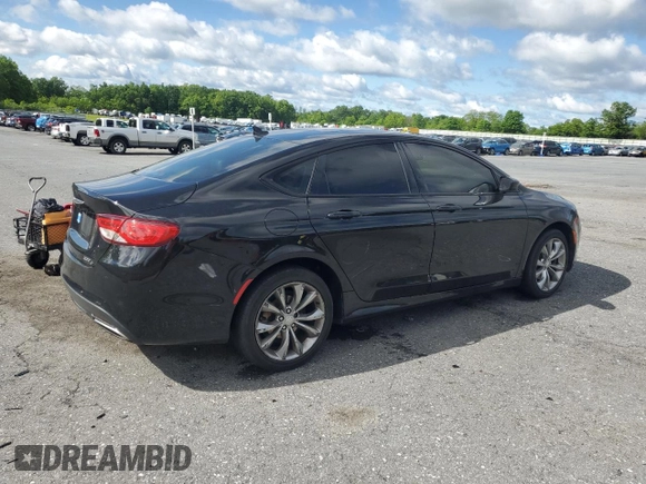2015 Chrysler 200 S with VIN 1C3CCCBB9FN585794, listed as a Copart auction lot 57672205 with 155,468 mi miles and Salvage title. Bid and sale history available at DreamBid. Image 3.
