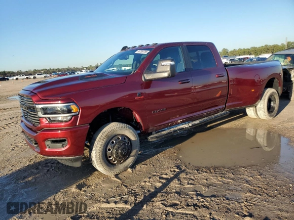 2023 Ram 3500 Laramie with VIN 3C63RRJL7PG557369, listed as a Copart auction lot 44796765 with 6,390 mi miles and Non Repairable. Bid and sale history available at carsss.com. Image 1.