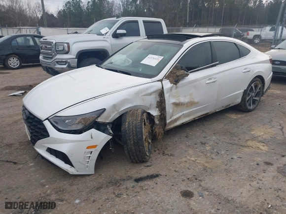2022 Hyundai Sonata SEL Plus with VIN KMHL44J20NA224617, listed as a IAAI auction lot 41276535 with 50,563 mi miles. Bid and sale history available at carsss.com. Image 21.