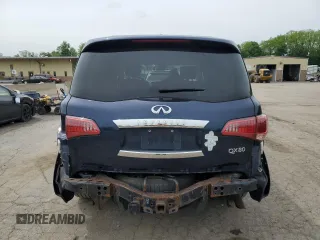 2016 Infiniti QX80 with VIN JN8AZ2NC7G9401032, listed as a Copart auction lot 58068015 with 159,842 mi miles and Salvage title. Bid and sale history available at DreamBid. Image 6.