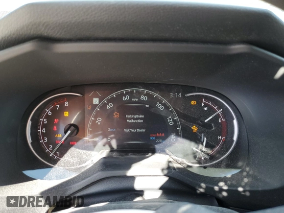 2025 Toyota RAV4 LE with VIN 2T3H1RFV5SW366168, listed as a Copart auction lot 44897045 with 228 mi miles and Non Repairable. Bid and sale history available at carsss.com. Image 9.