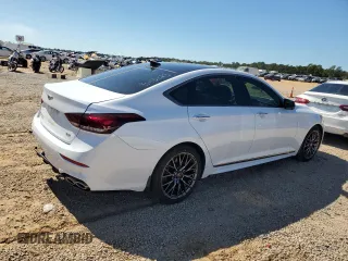 2019 Genesis G80 Sport with VIN KMTFN4JB4KU326092, listed as a Copart auction lot 72356453 with 36,151 mi miles and . Bid and sale history available at carsss.com. Image 3.