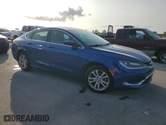 2015 Chrysler 200 Limited with VIN 1C3CCCAB1FN697104, listed as a Copart auction lot 58912235 with Not provided miles and Salvage title. Bid and sale history available at DreamBid. Image 4.