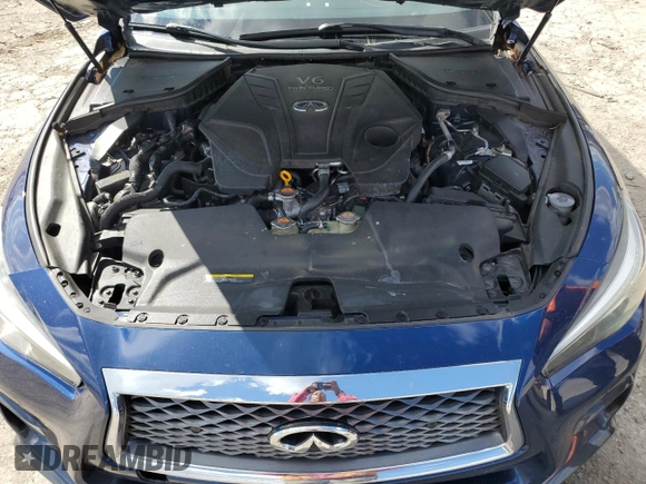 2019 Infiniti Q50 Red Sport 400 с VIN JN1FV7AR8KM800352, выставлен на аукционе Copart как лот 53379175 с пробегом 126 994 миль миль и Списание • Salvage title. История ставок и продаж доступна на DreamBid. Изображение 11.