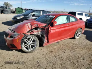 2017 BMW 2 Series 230i with VIN WBA2F9C31HV635922, listed as a Copart auction lot 46371695 with 45,947 mi miles and Salvage Title. Bid and sale history available at carsss.com. Image 1.