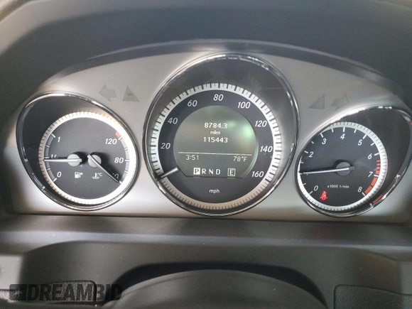 2011 Mercedes-Benz C 300 Sport with VIN WDDGF5EB5BR147472, listed as a Copart auction lot 55598365 with 115,443 mi miles and Salvage Title. Bid and sale history available at DreamBid. Image 9.