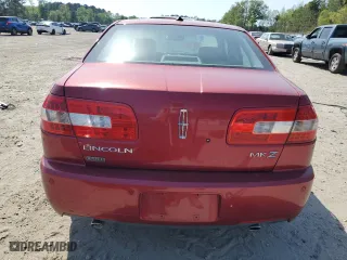2008 Lincoln MKZ with VIN 3LNHM26T18R637443, listed as a Copart auction lot 53539215 with 188,684 mi miles and Salvage Title. Bid and sale history available at carsss.com. Image 6.