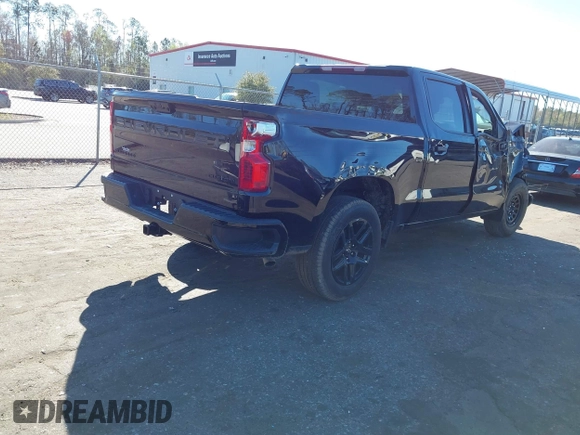 2024 Chevrolet Silverado 1500 Custom with VIN 1GCPABEK6RZ350551, listed as a IAAI auction lot 41732434 with 8,349 mi miles and . Bid and sale history available at DreamBid. Image 4.