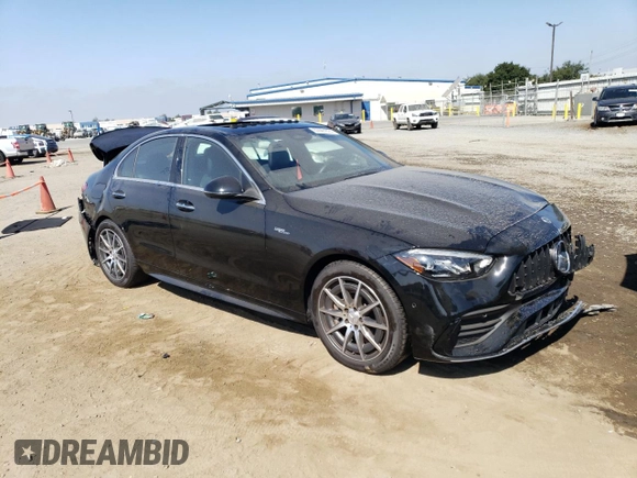2023 Mercedes-Benz C 43 AMG with VIN W1KAF8HB0PR100831, listed as a Copart auction lot 67601874 with 10,793 mi miles and Salvage Title. Bid and sale history available at DreamBid. Image 4.