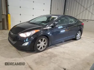 2013 Hyundai Elantra GLS z VIN KMHDH4AE3DU614420, wystawiony jako Copart lot #61376125 z przebiegiem 153 935 mil mil oraz Czysty tytuł • Clean title. Historia ofert i sprzedaży dostępna na DreamBid. Obrazek 1.