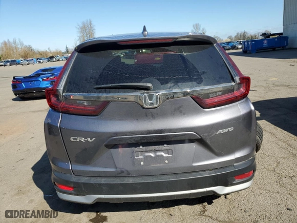 2022 Honda CR-V EX-L with VIN 7FARW2H86NE055416, listed as a Copart auction lot 47602855 with 17,098 mi miles and Salvage Title. Bid and sale history available at carsss.com. Image 6.