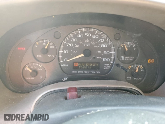 2003 Chevrolet Astro z VIN 1GNDM19X53B126723, wystawiony jako Copart lot #73498964 z przebiegiem 250 015 mil mil oraz Nie do naprawy • Non repairable. Historia ofert i sprzedaży dostępna na DreamBid. Obrazek 9.
