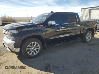 2019 Chevrolet Silverado 1500 LTZ with VIN 3GCUYGEL2KG182725, listed as a Copart auction lot 50393705 with 135,057 mi miles and Salvage Title. Bid and sale history available at DreamBid. Image 1.