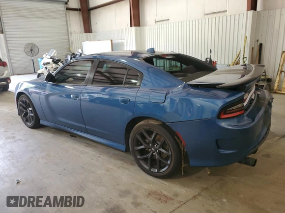 2021 Dodge Charger GT with VIN 2C3CDXHG0MH633356, listed as a Copart auction lot 53701615 with 56,638 mi miles and Salvage Title. Bid and sale history available at DreamBid. Image 2.