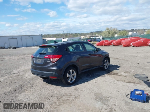 2018 Honda HR-V LX with VIN 3CZRU6H37JG708010, listed as a IAAI auction lot 42059990 with 100,822 mi miles. Bid and sale history available at carsss.com. Image 4.