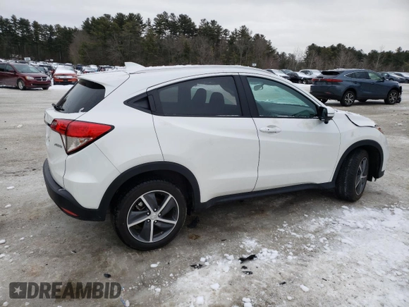 2022 Honda HR-V EX with VIN 3CZRU6H57NM774811, listed as a Copart auction lot 46120225 with 12,321 mi miles and Salvage Title. Bid and sale history available at carsss.com. Image 3.