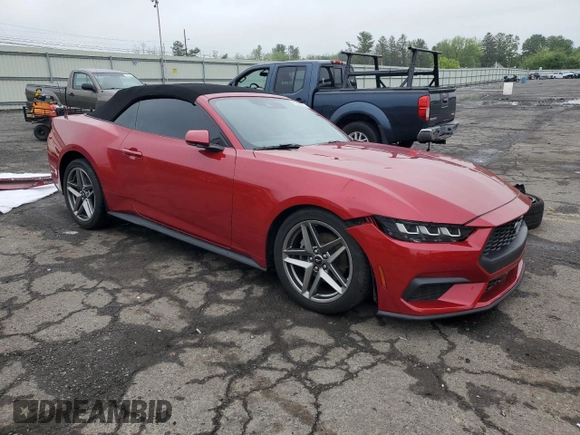 2024 Ford Mustang EcoBoost z VIN 1FAGP8UHXR5118099, wystawiony jako Copart lot #56729295 z przebiegiem 21 347 mil mil oraz Szkoda całkowita • Salvage title. Historia ofert i sprzedaży dostępna na DreamBid. Obrazek 4.