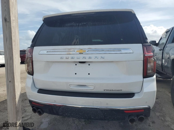 2024 Chevrolet Suburban Premier with VIN 1GNSKFKD4RR101662, listed as a Copart auction lot 74308334 with 2,820 mi miles and Non Repairable. Bid and sale history available at carsss.com. Image 6.