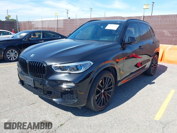 2021 BMW X5 xDrive40i with VIN 5UXCR6C02M9F86589, listed as a IAAI auction lot 42323169 with 44,291 mi miles and . Bid and sale history available at DreamBid. Image 2.
