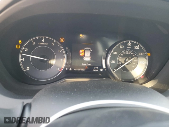 2022 Acura RDX Advance with VIN 5J8TC2H75NL004912, listed as a Copart auction lot 57089065 with 23,728 mi miles and Salvage title. Bid and sale history available at DreamBid. Image 9.