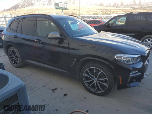 2019 BMW X3 M40i with VIN 5UXTS3C58K0Z07659, listed as a Copart auction lot 45926145 with 36,972 mi miles and Salvage Title. Bid and sale history available at DreamBid. Image 4.