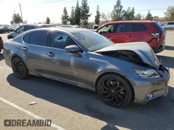 2015 Lexus GS 350 with VIN JTHBE1BL7FA004989, listed as a Copart auction lot 77909404 with 74,975 mi miles and Salvage Title. Bid and sale history available at DreamBid. Image 4.