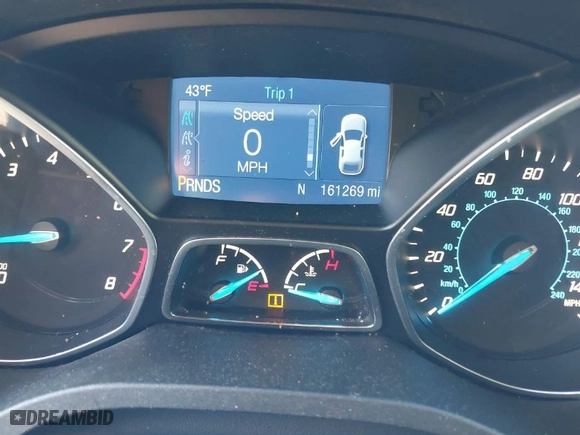 2014 Ford Escape SE with VIN 1FMCU0GX8EUC93873, listed as a IAAI auction lot 42046040 with 161,269 mi miles. Bid and sale history available at carsss.com. Image 7.