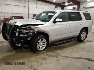 2020 Chevrolet Tahoe LT with VIN 1GNSKBKC8LR265505, listed as a Copart auction lot 57381945 with 62,096 mi miles and Salvage title. Bid and sale history available at DreamBid. Image 1.
