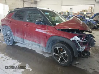 2022 Chevrolet TrailBlazer RS with VIN KL79MUSLXNB123341, listed as a IAAI auction lot 41368582 with 59,986 mi miles. Bid and sale history available at carsss.com. Image 1.