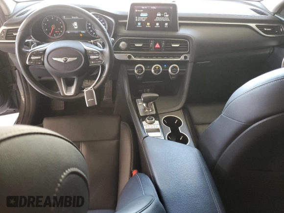 2020 Genesis G70 2.0T z VIN KMTG64LA5LU059925, wystawiony jako Copart lot #57105395 z przebiegiem 73 950 mil mil oraz Nie do naprawy • Non repairable. Historia ofert i sprzedaży dostępna na DreamBid. Obrazek 8.