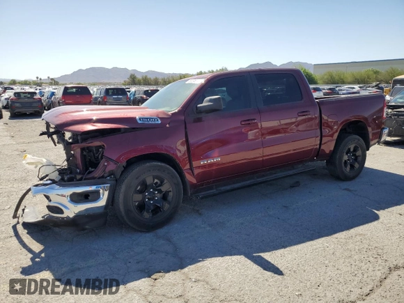 2022 Ram 1500 Lone Star z VIN 1C6RREFT6NN431035, wystawiony jako Copart lot #58095835 z przebiegiem 22 486 mil mil oraz Szkoda całkowita • Salvage title. Historia ofert i sprzedaży dostępna na DreamBid. Obrazek 1.