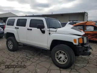 2007 Hummer H3 SUV with VIN 5GTDN13E478256422, listed as a Copart auction lot 84375874 with 203,057 mi miles and Salvage Title. Bid and sale history available at DreamBid. Image 4.