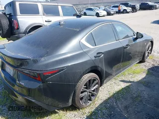 2023 Lexus IS with VIN JTHGZ1B26P5070980, listed as a IAAI auction lot 41253468 with 14,863 mi miles. Bid and sale history available at carsss.com. Image 4.