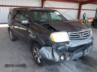 2013 Honda Pilot EX-L with VIN 5FNYF3H59DB008253, listed as a IAAI auction lot 42617298 with 159,302 mi miles and . Bid and sale history available at DreamBid. Image 1.