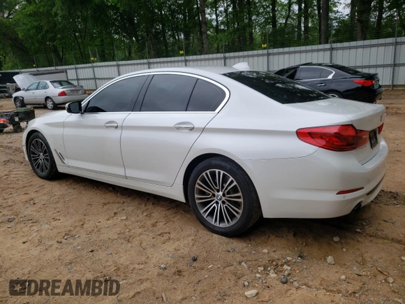 2018 BMW 5 Series 530i with VIN WBAJA5C53JG898430, listed as a Copart auction lot 54243195 with 129,854 mi miles and Salvage title. Bid and sale history available at DreamBid. Image 2.