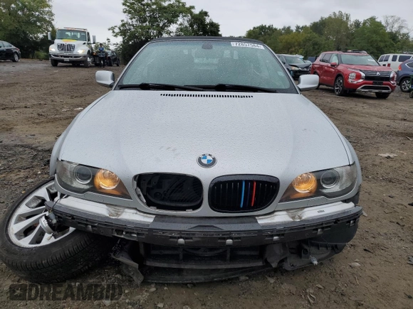 2005 BMW 3 Series 330Ci with VIN WBABW53465PL48609, listed as a Copart auction lot 72857584 with 106,207 mi miles and Salvage Title. Bid and sale history available at carsss.com. Image 5.