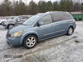 2008 Nissan Quest SL with VIN 5N1BV28U88N107322, listed as a Copart auction lot 41386045 with 154,188 mi miles and Salvage Title. Bid and sale history available at carsss.com. Image 1.