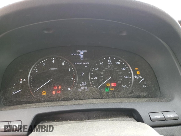2016 Lexus LS 460 L with VIN JTHGL5EF9G5056725, listed as a Copart auction lot 49568625 with 87,226 mi miles and Salvage title. Bid and sale history available at DreamBid. Image 9.