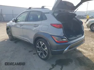 2022 Hyundai Kona Limited with VIN KM8K53A3XNU795476, listed as a IAAI auction lot 41172280 with 13,684 mi miles. Bid and sale history available at carsss.com. Image 3.
