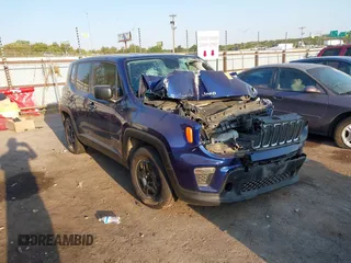 2020 Jeep Renegade Sport with VIN ZACNJAAB5LPM05727, listed as a IAAI auction lot 40515936 with Not Provided miles and . Bid and sale history available at carsss.com. Image 1.