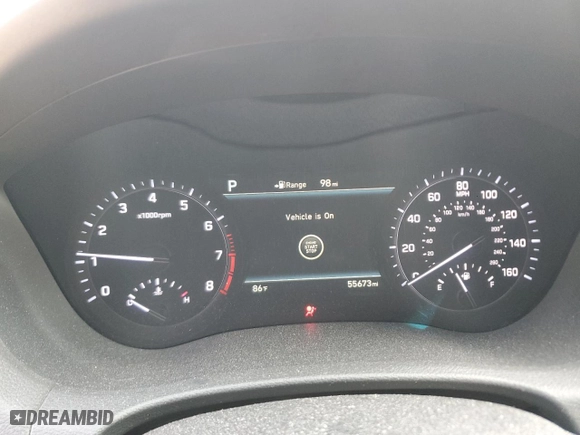 2019 Genesis G80 3.8L with VIN KMTFN4JE4KU324725, listed as a Copart auction lot 72371104 with 55,673 mi miles and Salvage Title. Bid and sale history available at carsss.com. Image 9.