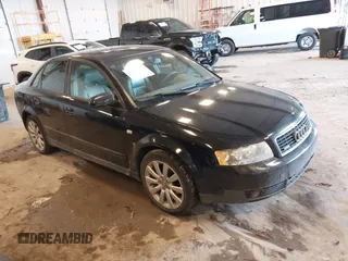 2003 Audi A4 1.8T with VIN WAULC68E73A275495, listed as a IAAI auction lot 41525711 with 184,591 mi miles. Bid and sale history available at carsss.com. Image 1.