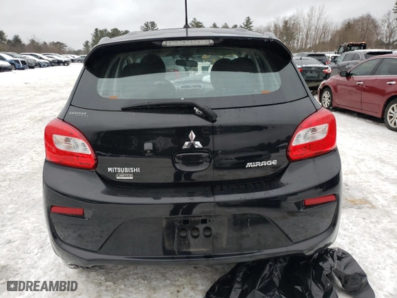 2019 Mitsubishi Mirage GT with VIN ML32A5HJ6KH009311, listed as a Copart auction lot 44762485 with 53048 miles and Salvage Title. Bid and sale history available at carsss.com. Image 6.